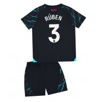 Manchester City Ruben Dias #3 3rd trikot Kinder 2023-24 Kurzarm (+ Kurze Hosen)